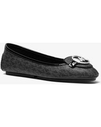 michael michael kors lillie leather moccasin