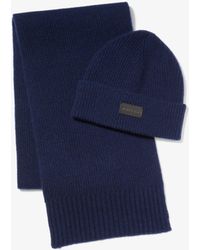 Michael Kors - Mk Wool Beanie Hat And Scarf Set - Lyst