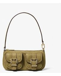 Michael Kors - Zoe Small Suede Convertible Pochette - Lyst