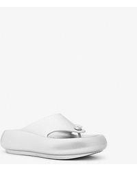 Michael Kors - Splash Metallic Platform Sandal - Lyst
