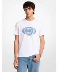 Michael Kors - Graphic Logo Cotton T-Shirt - Lyst