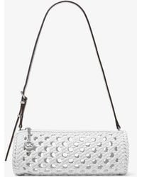 MICHAEL Michael Kors - Mk Izzy Small Crocheted Barrel Pochette - Lyst