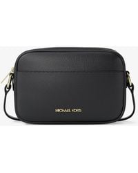 Michael Kors - Jet Set Small Pebbled Leather Camera Crossbody Bag - Lyst