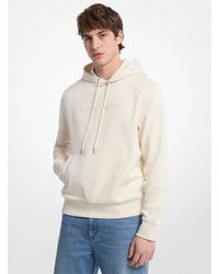 Michael Kors - Mk Embossed Logo Cotton Blend Hoodie - Lyst