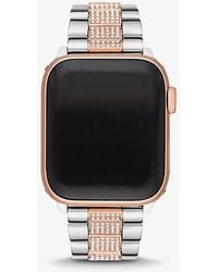 Michael Kors - Pavé Two-tone Strap For Apple Watch® - Lyst