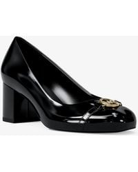 Michael Kors - Dori Patent Block Heel Pump - Lyst