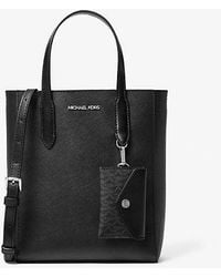 Michael Kors - Vincent Small Saffiano Leather Convertible Tote Bag With Card Case - Lyst