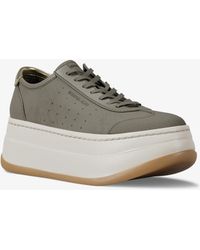 MICHAEL Michael Kors - Mk Hayes Leather Platform Trainers - Lyst