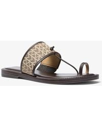 Michael Kors - Sandalia Ashtin De Jacquard Con Logotipo Mk2000 - Lyst