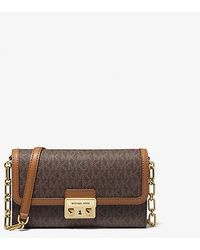 MICHAEL Michael Kors - Mk Tribeca Large Signature Logo Convertible Crossbody Bag - Lyst