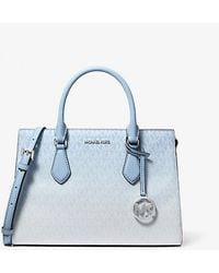 Michael Kors - Sheila Medium Ombré Signature Logo Satchel - Lyst