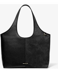 Michael Kors - Henly Large Leather And Suede Tote Bag - Lyst