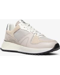 MICHAEL Michael Kors - Mk Jaime Mixed-Media Trainer - Lyst