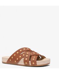 MICHAEL Michael Kors - Mk Irene Studded Leather Sandal - Lyst