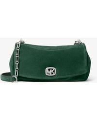 MICHAEL Michael Kors - Mk Bryant Small Suede Convertible Shoulder Bag - Lyst