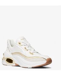 Michael Kors - Toni Mixed-Media Trainer - Lyst