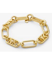 Michael Kors - Mk Precious Metal-Plated Brass Chain Link Bracelet - Lyst