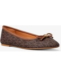 Michael Kors - Savannah Signature Logo Ballet Flat - Lyst