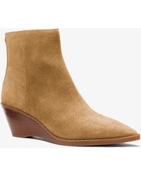 Michael Kors - Mk Austin Suede Ankle Boot - Lyst