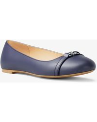 MICHAEL Michael Kors - Mk Mandy Leather Ballet Flat - Lyst