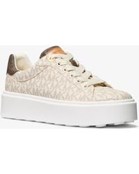 Michael Kors - Romey Two-Tone Logo Platform Sneaker - Lyst