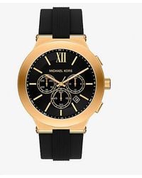 Michael Kors - Oversized Billie-Tone And Silicone Watch - Lyst