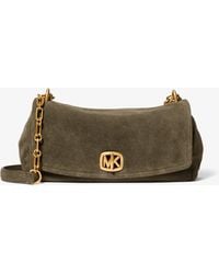 MICHAEL Michael Kors - Michael Kors Bryant Small Suede Convertible Shoulder Bag - Lyst