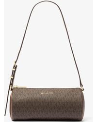 MICHAEL Michael Kors - Mk Izzy Small Signature Logo Barrel Pochette - Lyst