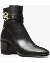 MICHAEL Michael Kors - Mk Rory Leather Boot - Lyst