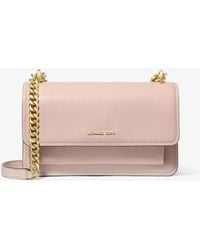 MICHAEL Michael Kors - Mk Claire Large Pebbled Leather Convertible Shoulder Bag - Lyst
