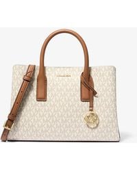 MICHAEL Michael Kors - Mk Ruthie Small Signature Logo Satchel - Lyst