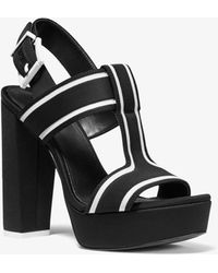 michael michael kors barlow mesh and scuba sport sandal