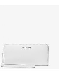 Michael Kors - Large Saffiano Leather Continental Wallet - Lyst