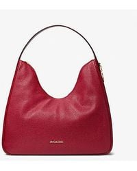 Michael Kors - Nayla Medium Pebbled Leather Shoulder Bag - Lyst