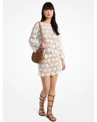 Michael Kors - Crochet A-line Mini Skirt - Lyst