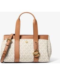 MICHAEL Michael Kors - Mk Foster Extra-Small Signature Logo Satchel - Lyst