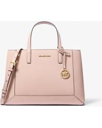 MICHAEL Michael Kors - Mk Sallie Medium Saffiano Leather Satchel - Lyst
