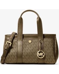 MICHAEL Michael Kors - Mk Foster Extra-Small Signature Logo Satchel - Lyst