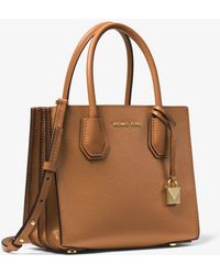 MICHAEL Michael Kors Mercer Medium Accordian Messenger Bag - Brown
