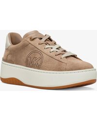 MICHAEL Michael Kors - Mk Dottie Suede Platform Trainers - Lyst