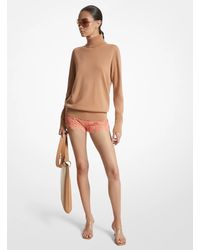 Michael Kors - Mk Joan Cashmere Polo Neck Jumper - Lyst