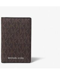 Michael Kors - Hudson Logo Bi-fold Card Case - Lyst