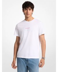 Michael Kors - Mk Graphic Logo Cotton T-Shirt - Lyst