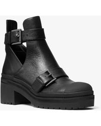 michael michael kors corey canvas combat boot