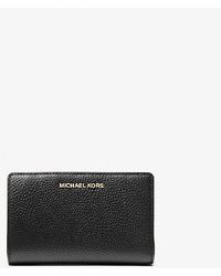 Michael Kors - Mk Medium Pebbled Leather Wallet - Lyst