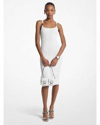 Michael Kors - Ribbed Stretch Knit Midi Tank Dress - Lyst