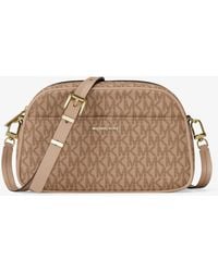 MICHAEL Michael Kors - Jet Set Small Signature Logo Camera Crossbody Bag - Lyst