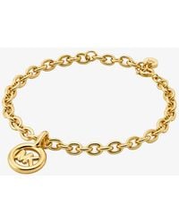 Michael Kors - Mkpulsera De Cadena De Eslabones Con Logotipo - Lyst