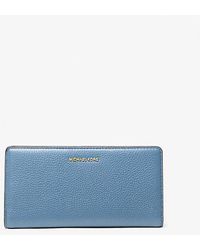 Michael Kors - Bryant Large Pebbled Leather Snap-Front Wallet - Lyst