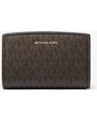MICHAEL Michael Kors - Bryant Medium Signature Logo Wallet - Lyst